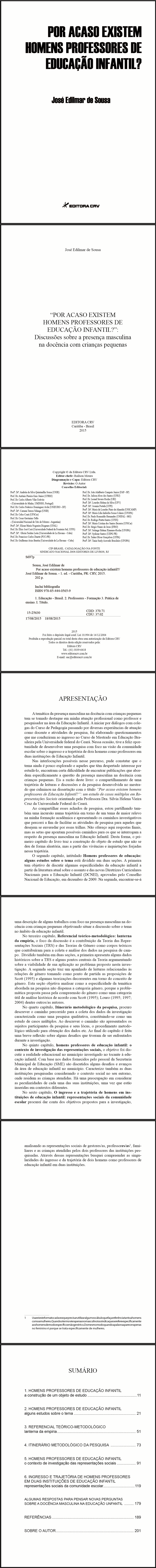 POR ACASO EXISTEM HOMENS PROFESSORES DE EDUCAÇÃO INFANTIL?